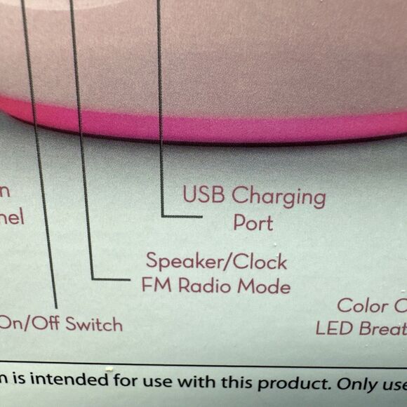 Bluetooth wireless speaker and clock with LED Radio Mode And Usb Charging {LA} - Picture 16 of 16